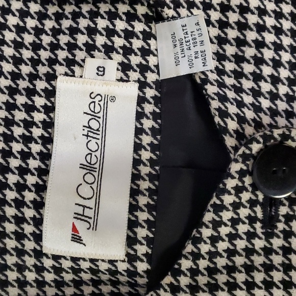 Houndstooth Crop Blazer - Picture 4 of 7